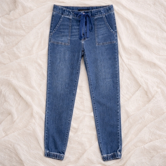 Risen Los Angeles Denim - Risen Los Angeles Denim Utility Chore Jogger Soft Stretchy Tie Fronts Jeans